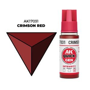 AK Interactive Quick Gen: Crimson Red - 18ml Acrylic Paint AK17031