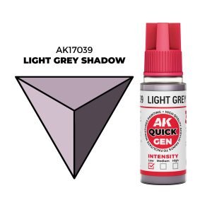 AK Interactive Quick Gen: Light Grey Shadow - 18ml Acrylic Paint AK17039