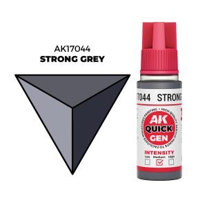 AK Interactive Quick Gen: Strong Grey - 18ml Acrylic Paint AK17044