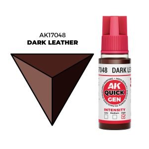 AK Interactive Quick Gen: Dark Leather - 18ml Acrylic Paint AK17048
