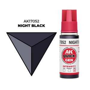 AK Interactive Quick Gen: Night Black - 18ml Acrylic Paint AK17052