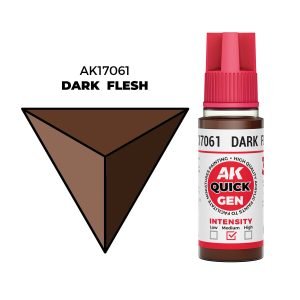 AK Interactive Quick Gen: Dark Flesh - 18ml Acrylic Paint AK17061