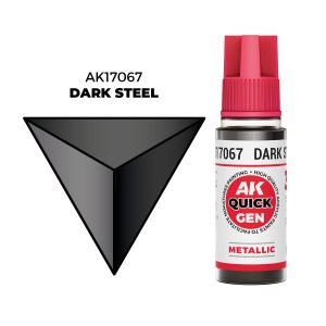AK Interactive Quick Gen: Dark Steal - 18ml Acrylic Paint AK17067