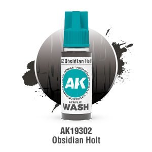 AK Interactive Acrylic Wash: Obsidian Holt Wash 18ml - AK19302