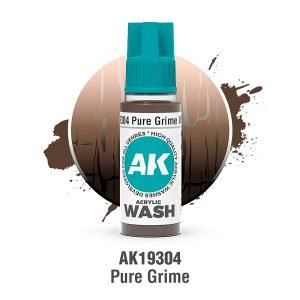 AK Interactive Acrylic Wash: Pure Grime Wash 18ml - AK19304