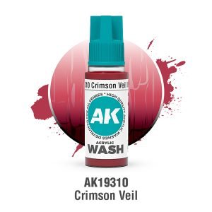 AK Interactive Acrylic Wash: Crimson Veil Wash 18ml - AK19310