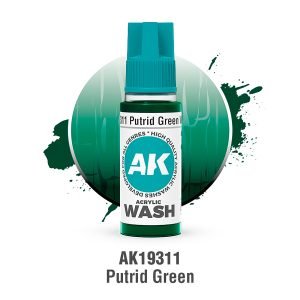 AK Interactive Acrylic Wash: Putrid Green Wash 18ml - AK19311