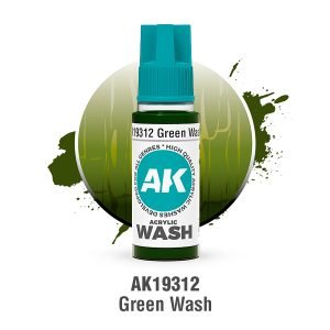 AK Interactive Acrylic Wash: Green Wash 18ml - AK19312