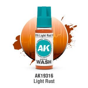 AK Interactive Acrylic Wash: Light Rust Wash 18ml - AK19316