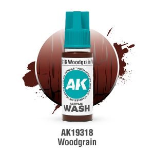AK Interactive Acrylic Wash: Woodgrain Wash 18ml - AK19318