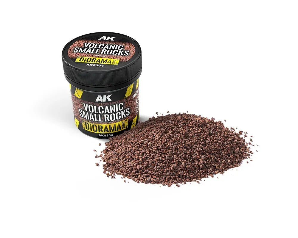 AK Interactive Dioramas: Volcanic Small Rocks 100ml - AK8304