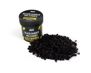 AK Interactive Dioramas: Black Rubber Big Stones 100ml - AK8315