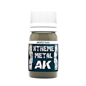 AK Interactive Xtreme Metal Gold Enamel Paint 30ml - AK472