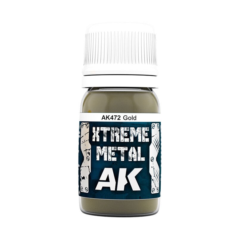 AK Interactive Xtreme Metal Gold Enamel Paint 30ml - AK472