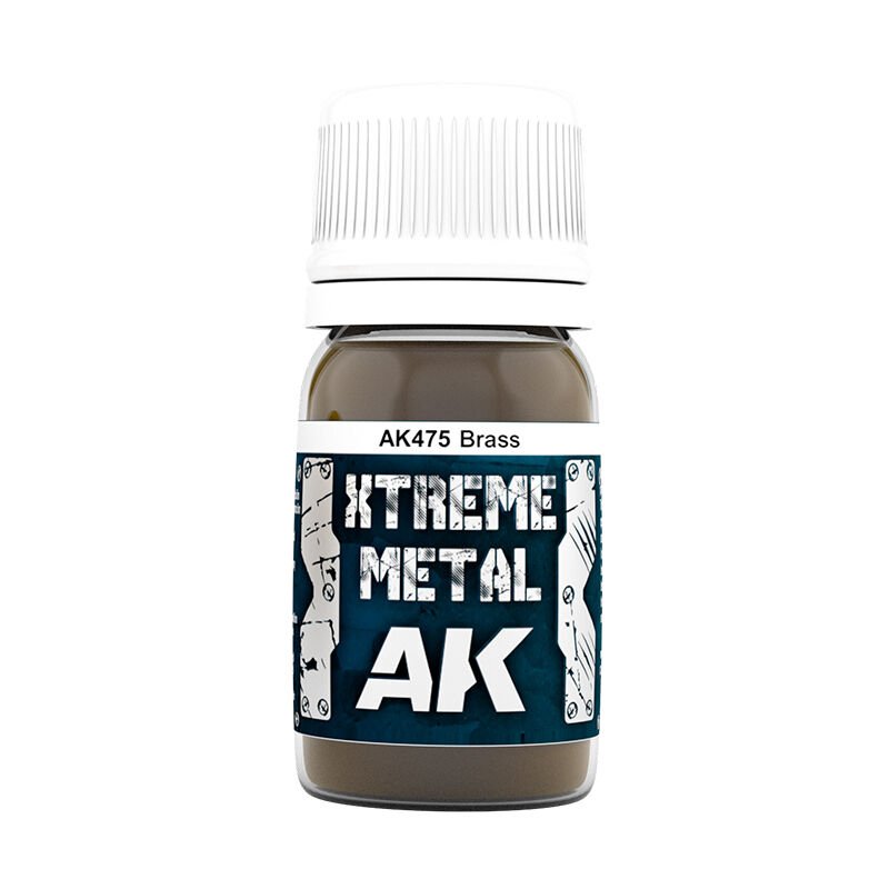AK Interactive Xtreme Metal Brass Enamel Paint 30ml - AK475