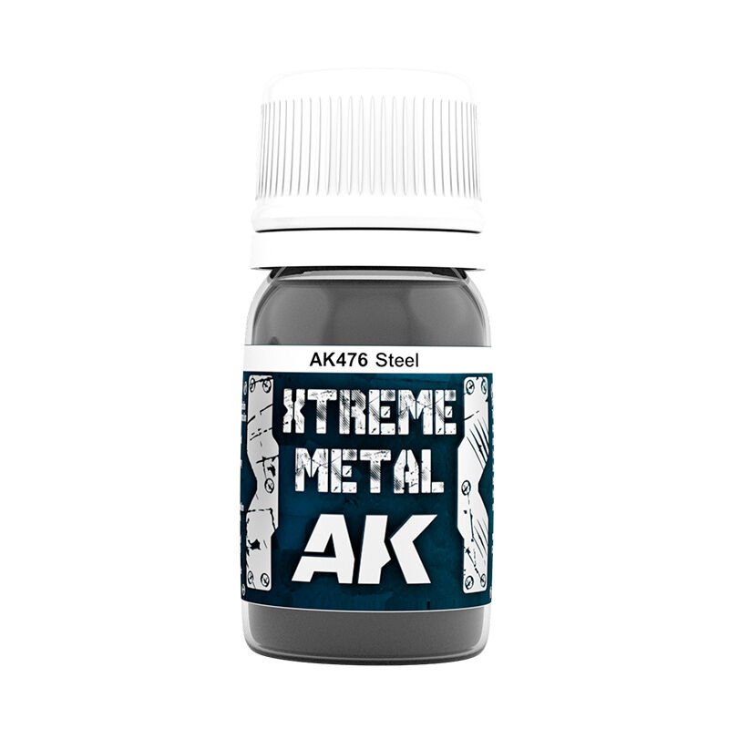 AK Interactive Xtreme Metal Steel Enamel Paint 30ml - AK476