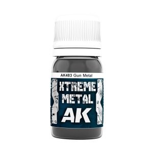 AK Interactive Xtreme Metal Gun Metal Enamel Paint 30ml - AK483