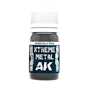 AK Interactive Xtreme Metal Burnt Metal Enamel Paint 30ml - AK484