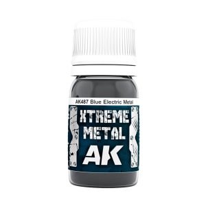 AK Interactive Xtreme Metal Metalic Blue Enamel Paint 30ml - AK487