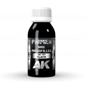 AK Interactive Black Primer And Microfiller 100ml - AK757