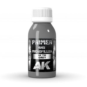 AK Interactive Grey Primer And Microfiller 100ml - AK758