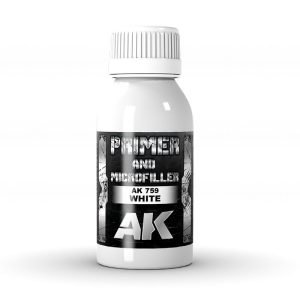 AK Interactive White Primer And Microfiller 100ml - AK759