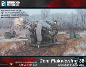 Rubicon Models - 2cm Flakvierling 38 with SdAh 51/52 Trailer & Crew