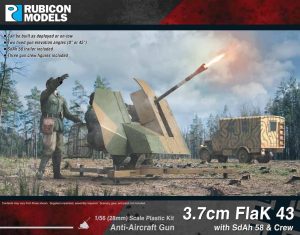 Rubicon Models - 3.7cm Flak43 with SdAh 58 Trailer & Crew